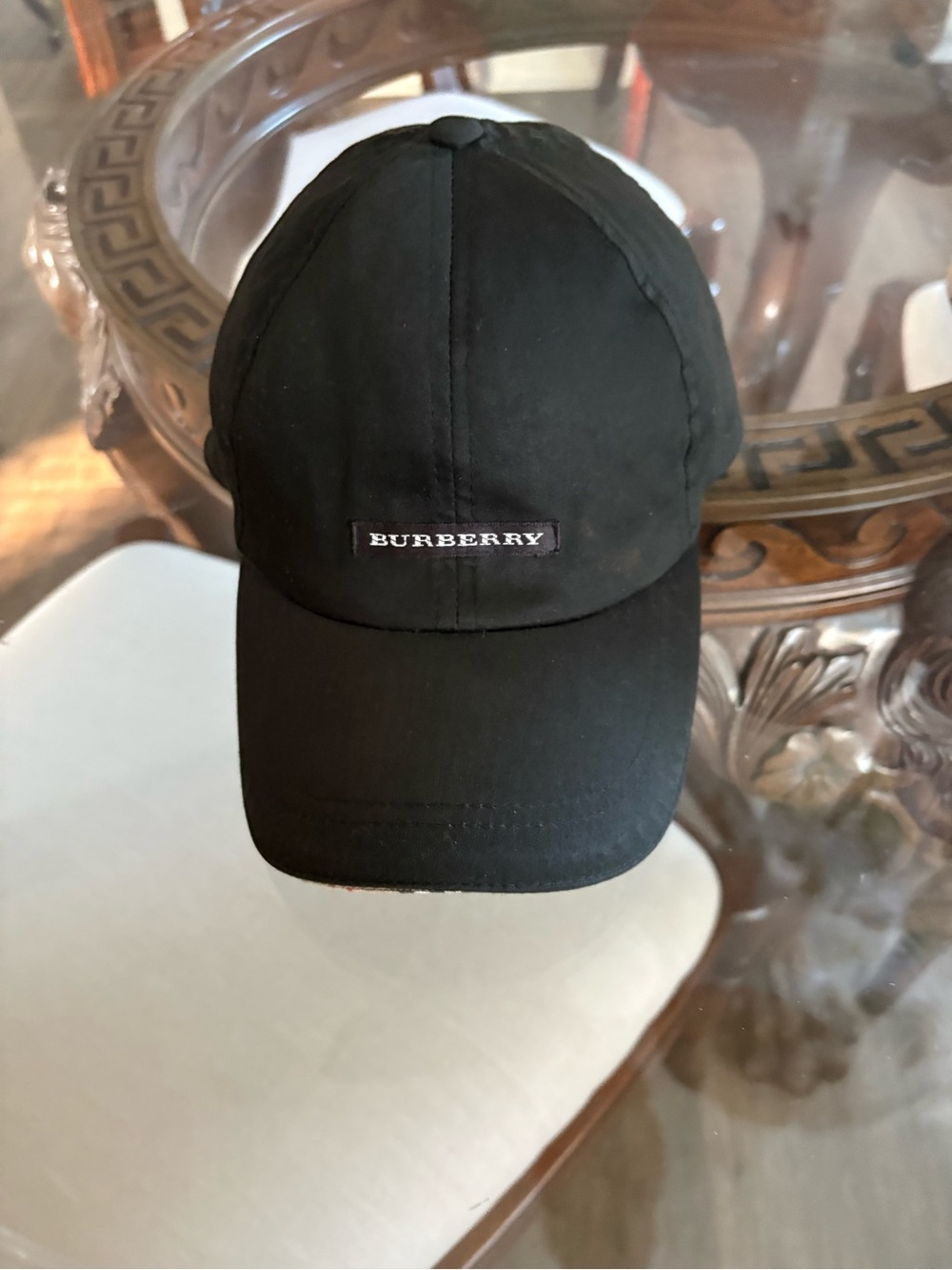 🖤🖤BURBERRY BLACK & NOVA CHECK TRIMMED GOLF CAP!🖤🖤